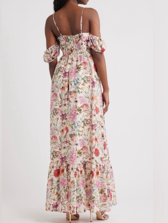 LULU’S Panarea Botanical Floral Maxi Dress NWT - Picture 11 of 15